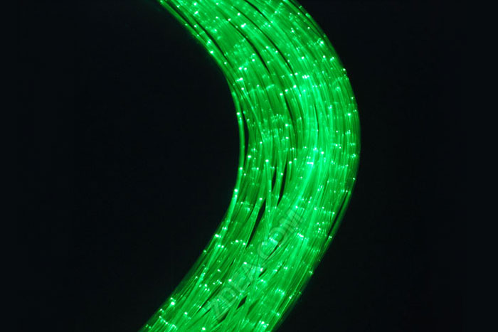 Side Glow Fiber Optic Cable with Dotting