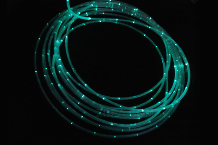 Side Glow Fiber Optic Cable with Dotting detail