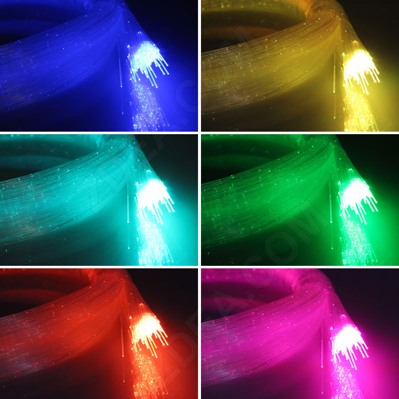 End Glow Fiber Optic Cable with Dotting detail