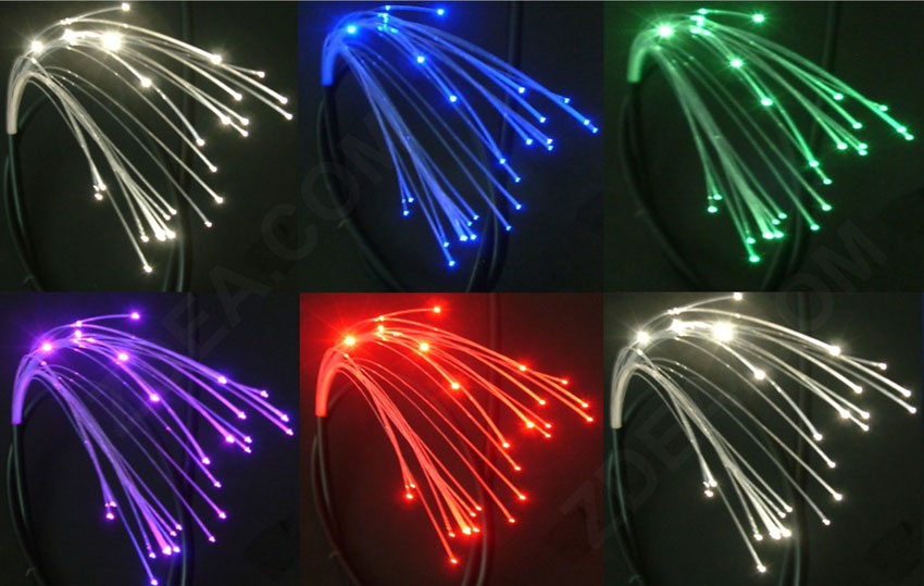 End Glow Multicore Fiber Optic Cable detail